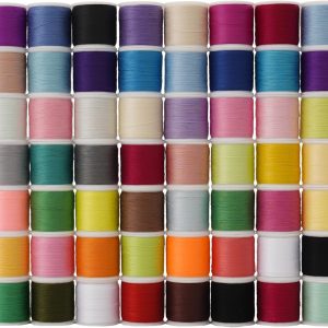 56 Spools Sewing Thread Kit for Hand Sewing and Machine Sewing Use, Colorful Polyester Thread Set 100 Yards Per Spool, 5600 Yards Total